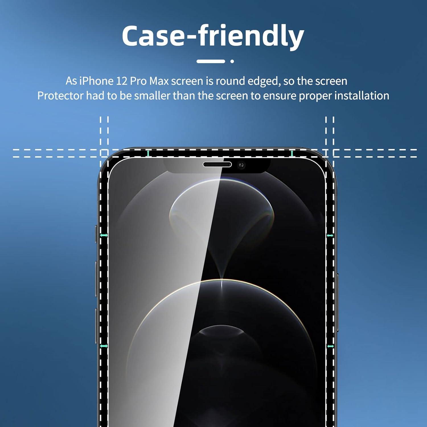 Panzer Schutz Glas iPhone 12 Pro Max Kameraschutz Set