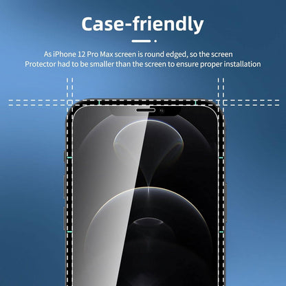 Panzer Schutz Glas iPhone 12 Pro Max Kameraschutz Set