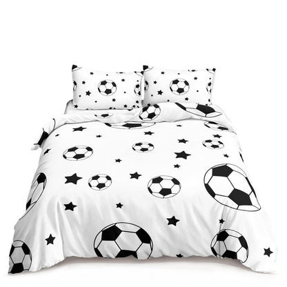 Fußball Bettwäsche Set 200x200cm für Kinder & Teenager