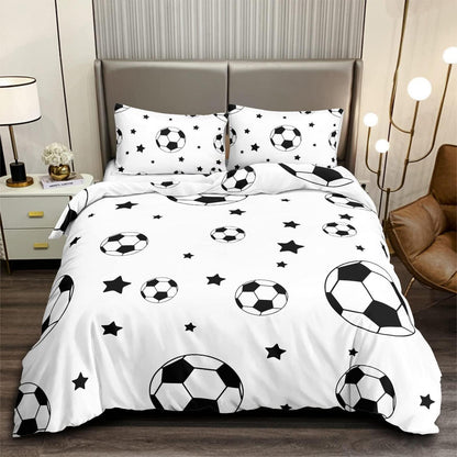 Fußball Bettwäsche Set 200x200cm für Kinder & Teenager