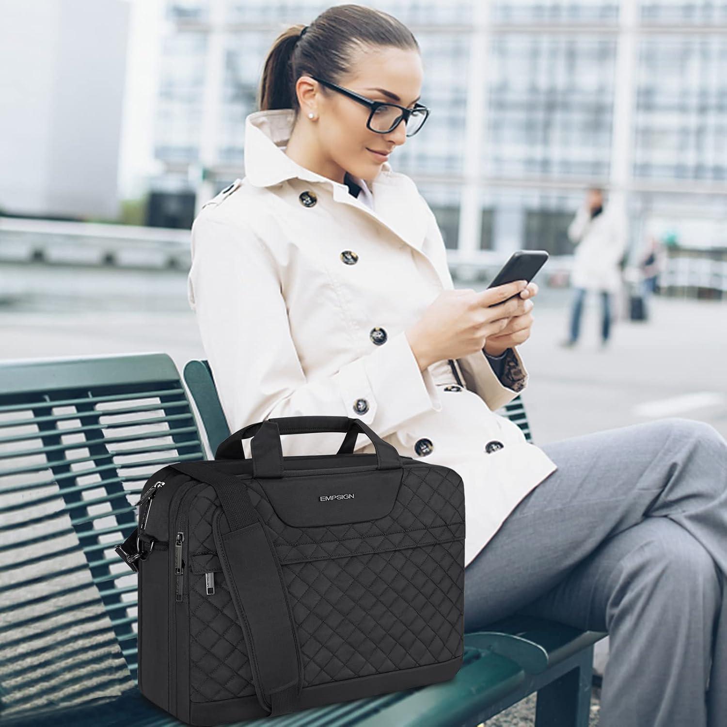 17 Zoll Laptoptasche Wasserdicht RFID Laptop Tasche Schwarz