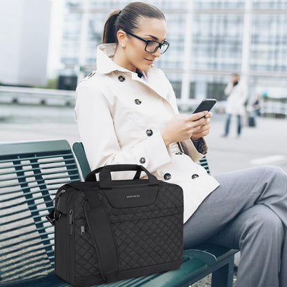17 Zoll Laptoptasche Wasserdicht RFID Laptop Tasche Schwarz