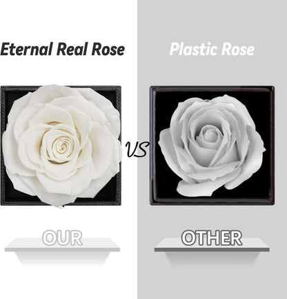 Ewige Rose mit I Love You Halskette in