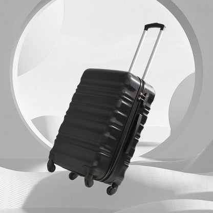 COOLIFE Hartschalen-Koffer TSA 4 Rollen Schwarz