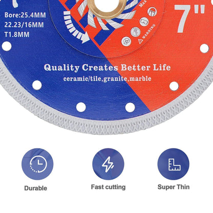 Diamant Trennscheibe 175mm Turbo Mesh für Fliesen & Stein