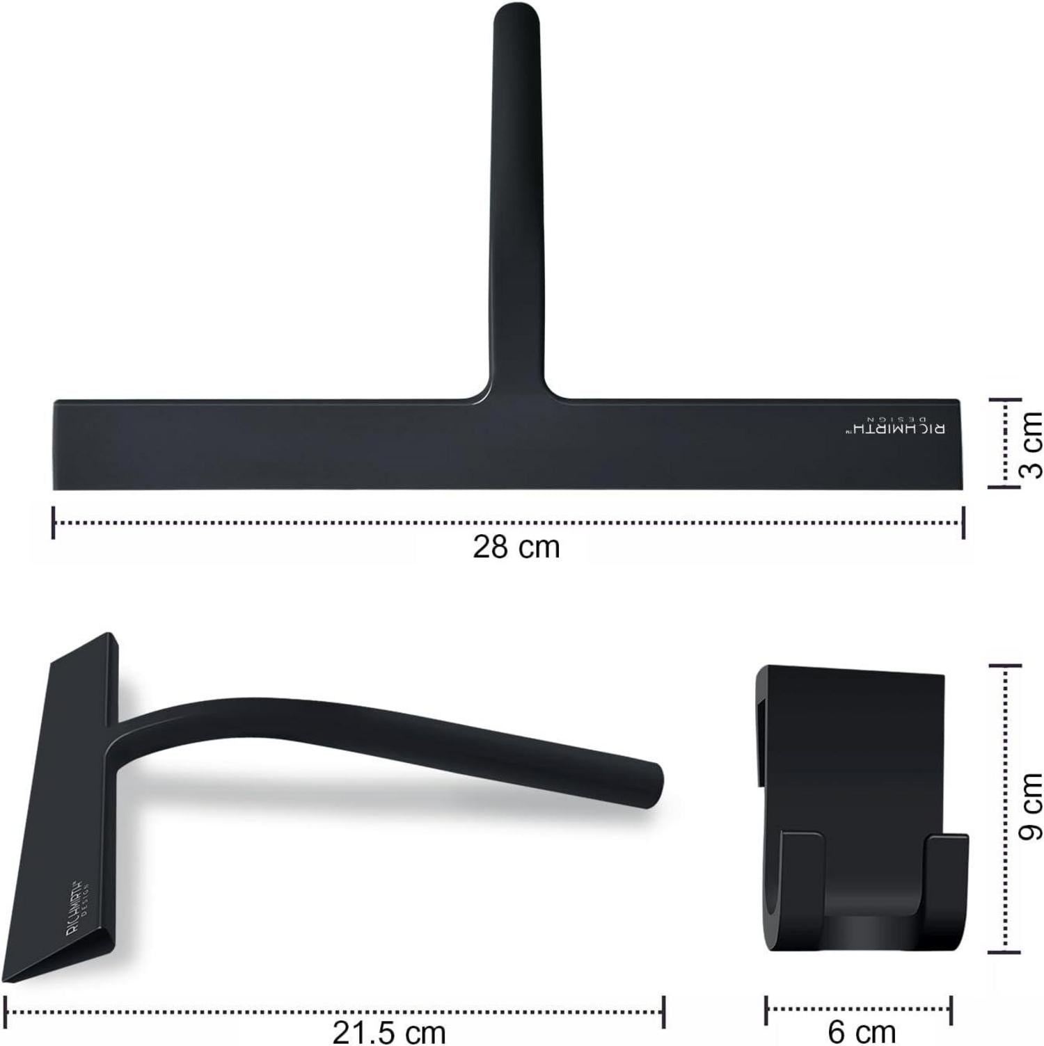 Duschabzieher Set 28 cm Silikon Duschwischer Fensterabzieher