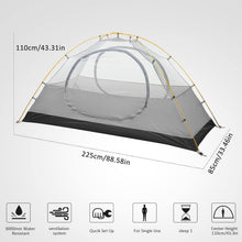 Ultraleichtes Campingzelt für 1-3 Personen, 3-4