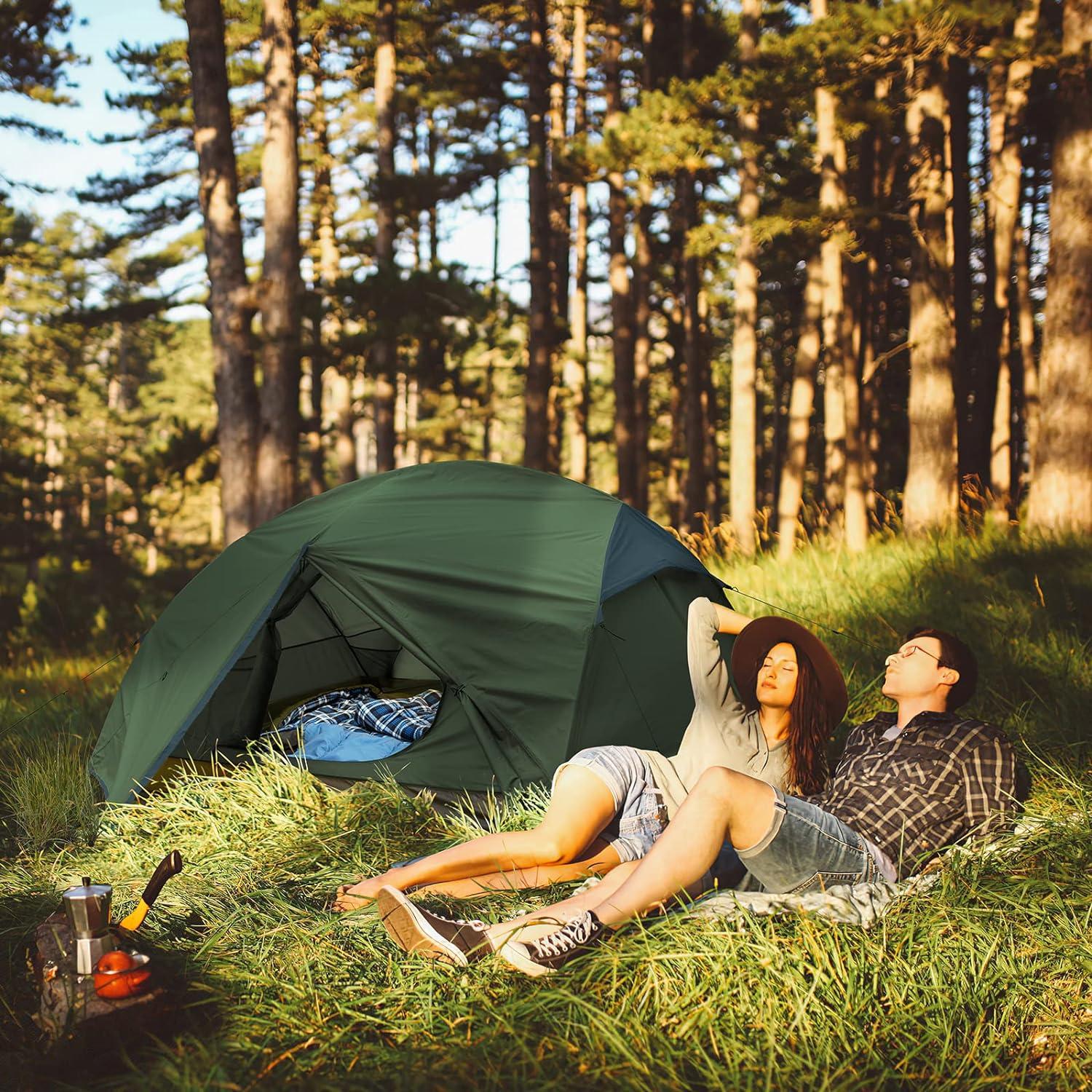 Camping Zelt 2/3 Personen Ultraleicht wasserdicht belüftet 4