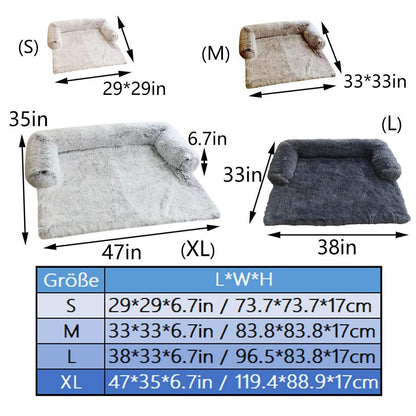 Flauschiges Hundebett Waschbar – Beige, Mittelgroß