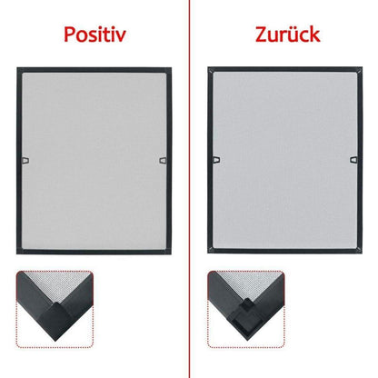 Fliegengitter Fenster 120x140cm – Insektenschutz ohne Bohren