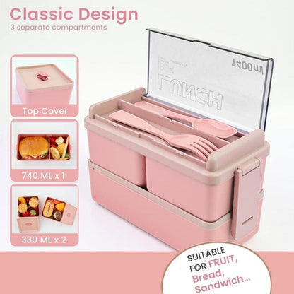 Bugucat Brotdose Kinder 1400ML Bento Box Auslaufsicher