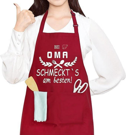 Lustige Oma Geschenk Schürze Damen für Geburtstag Muttertag