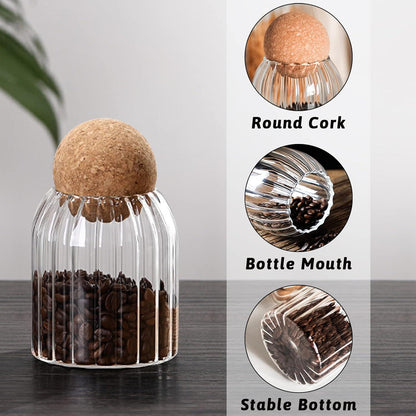 Glasgefäß 3er-Pack - Küche, Speisekammer, Tee, Kaffee, Zucker, Mehl, Gewürze