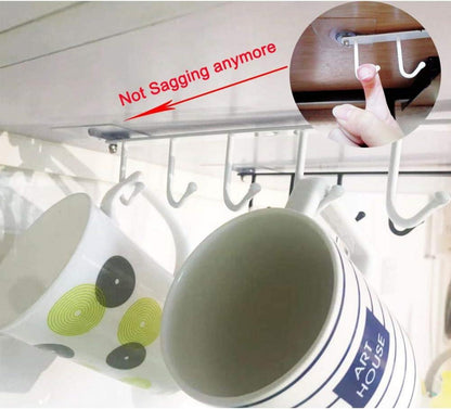 2x Tassenhalter Becher Haken Unter Schrank Aufbewahrung
