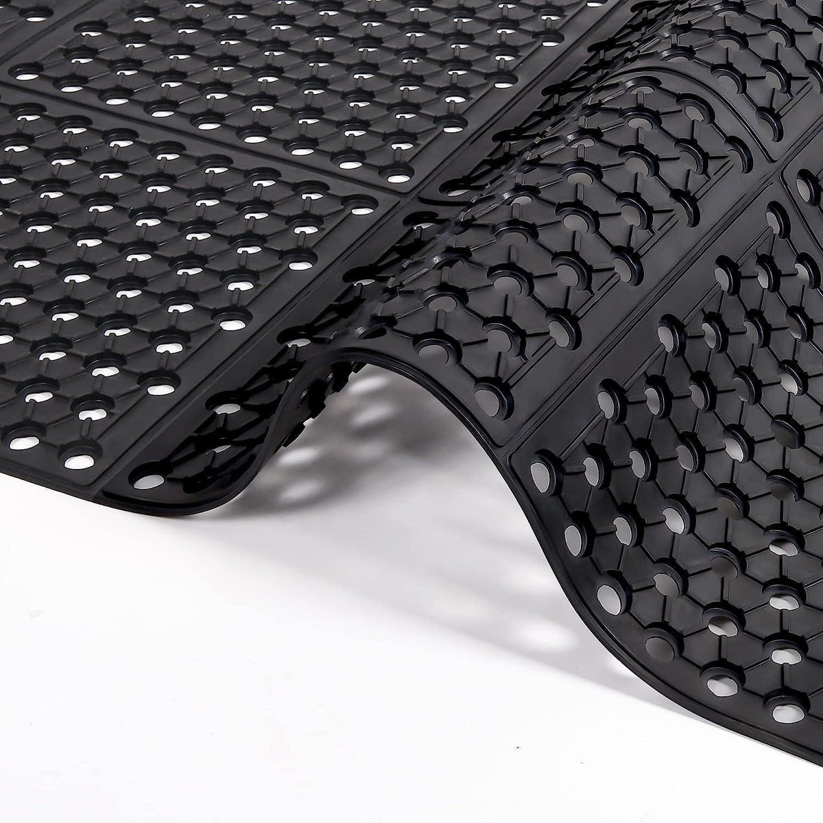 Rutschfeste Gummimatte Outdoor 90x210 cm – Schmutzfangmatte mit Entwässerung