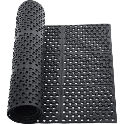 Rutschfeste Gummimatte Outdoor 90x210 cm – Schmutzfangmatte mit Entwässerung