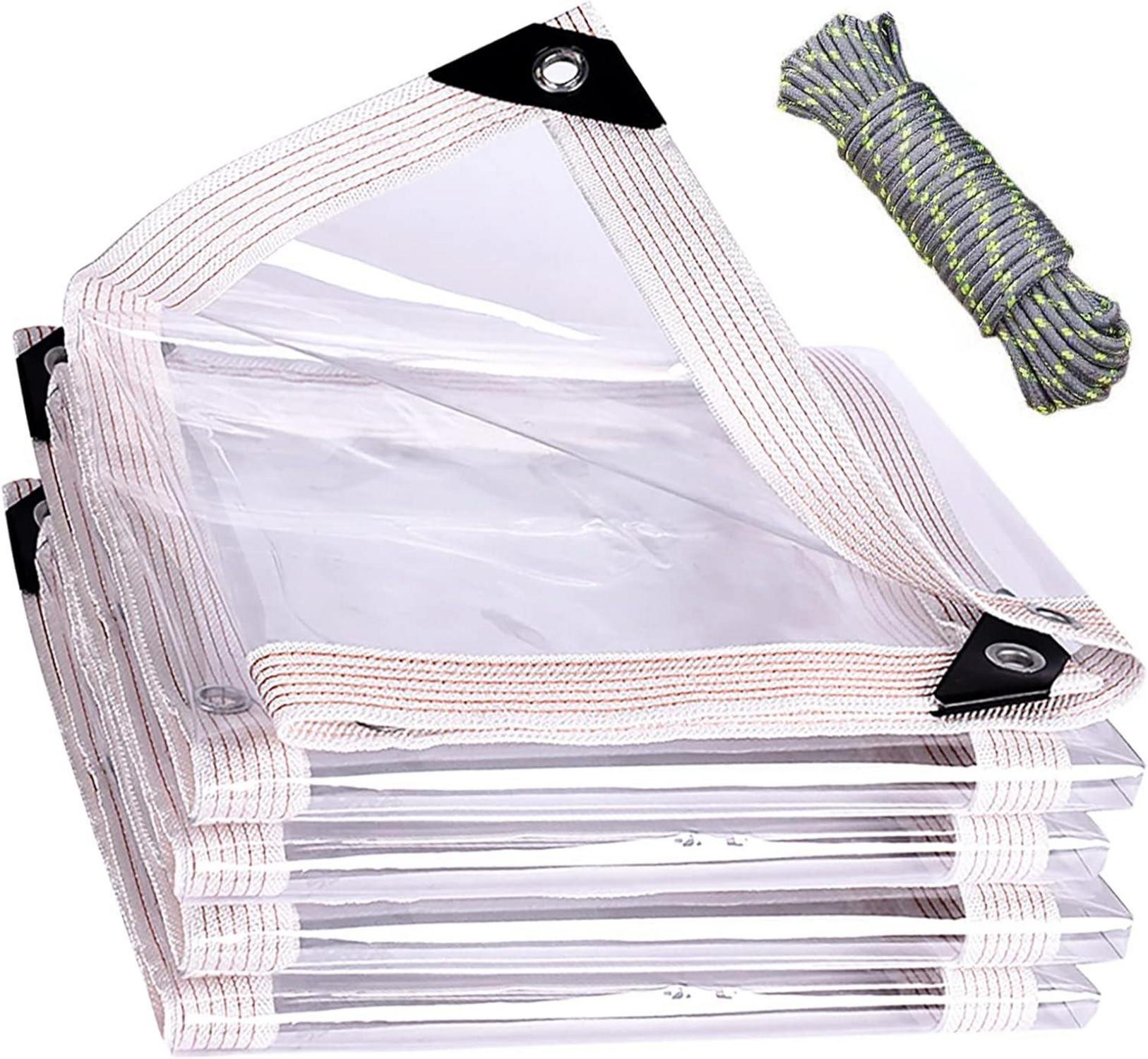 Transparente BCBIG PVC Plane wasserdicht mit Ösen 420g/m² 2x1m