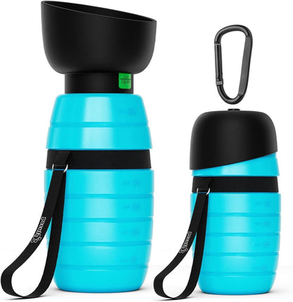 Trinkflasche für Hunde unterwegs Silikon Wasserflasche mit Faltbarer