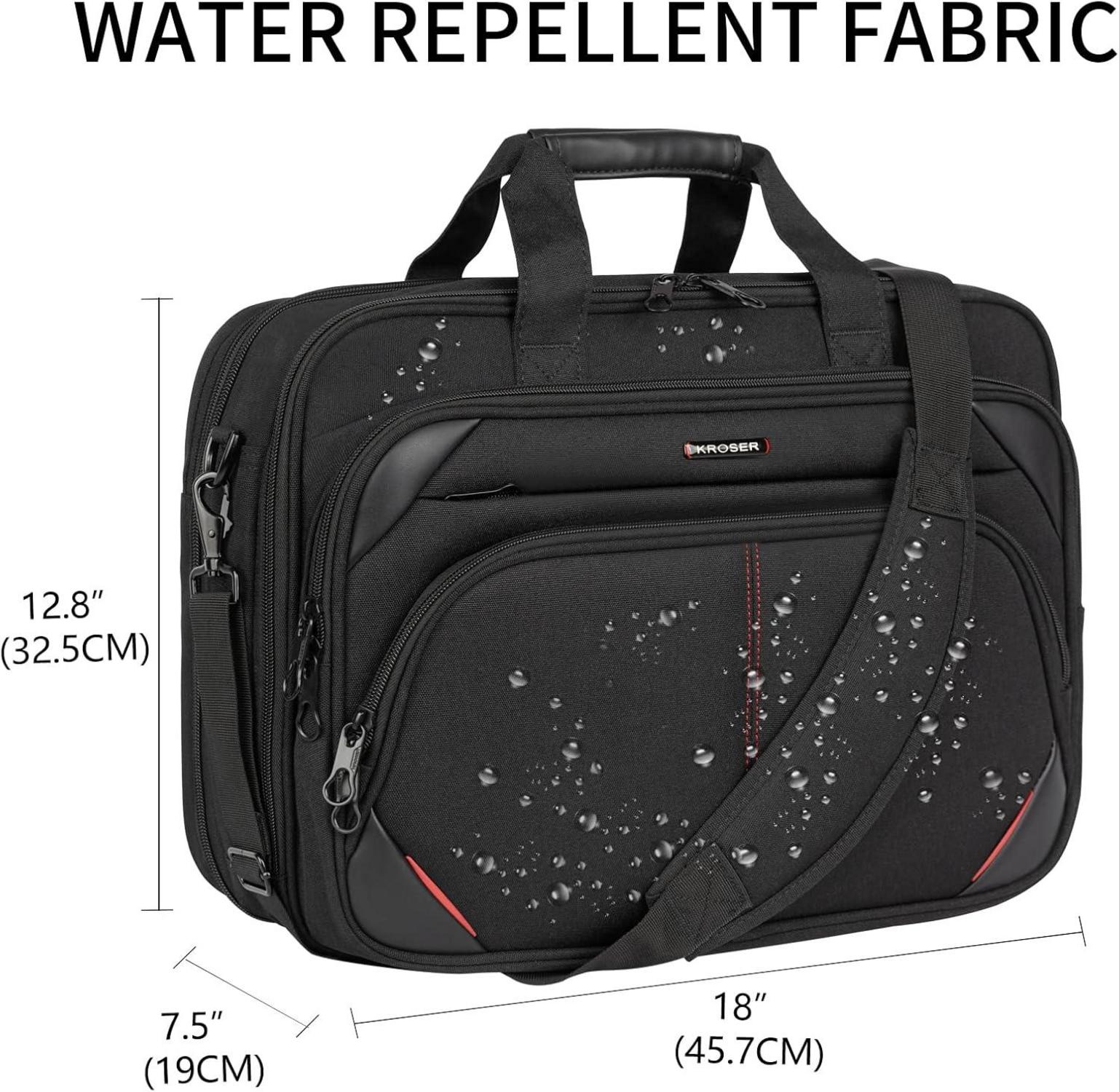 Große Laptoptasche Wasserabweisend für Business und Reisen