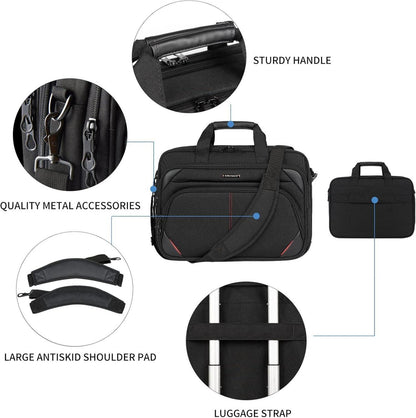 KROSER 17,3 Zoll Laptoptasche Premium wasserabweisend Business Reise