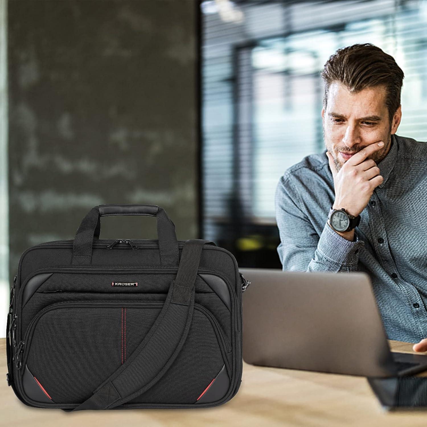 KROSER 17,3 Zoll Laptoptasche Premium wasserabweisend Business Reise