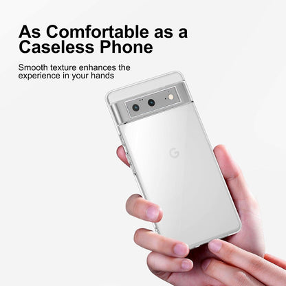 NEW'C Google Pixel 6 Hülle + 2x Panzer Schutz Glas - Ultra Transparent TPU Gel - Anti Scratch