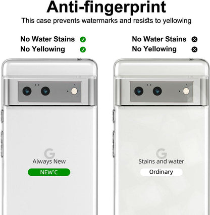 Hülle Google Pixel 6 Schutzglas Ultra Transparent Silikon TPU Anti