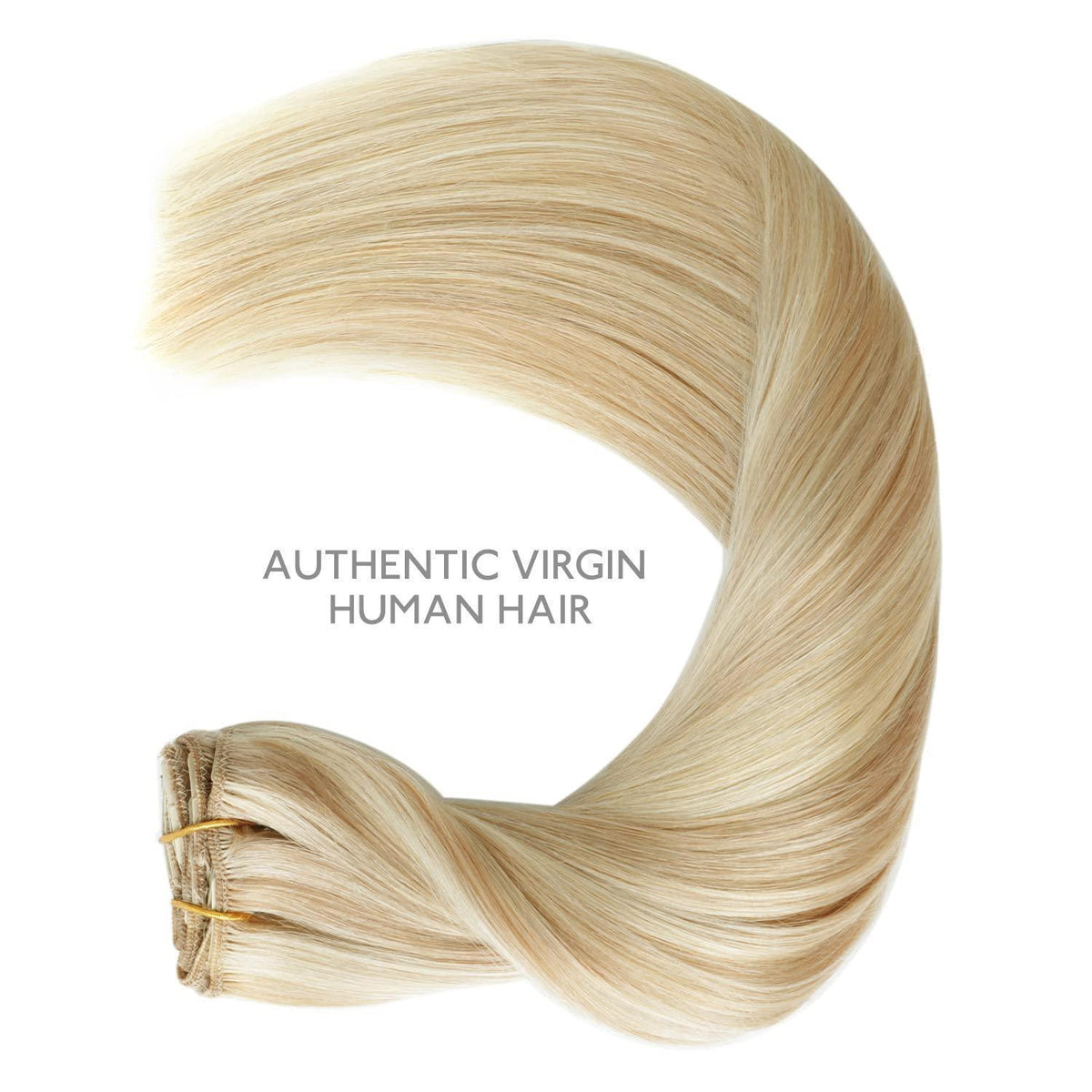 Echthaar Clip-in Extensions Dreckiges Blond Highlights 45cm