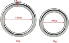 Edelstahl Penisring Set 40mm 45mm 50mm Bondage Cockring