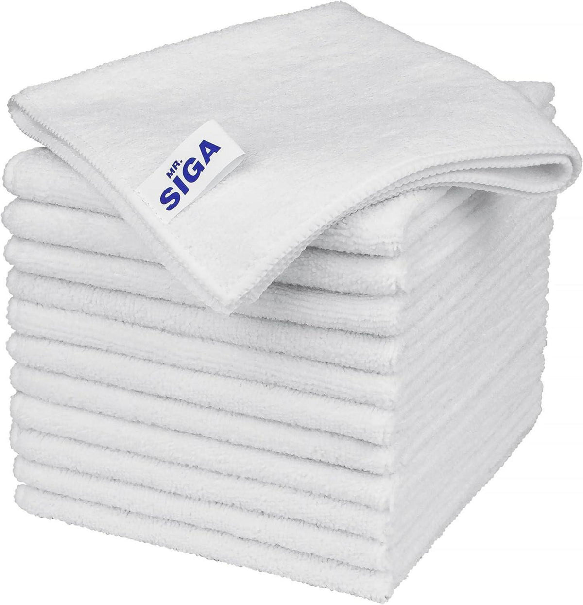 12er Pack Mikrofaser Allzweck Putztücher Weiße 32x32cm
