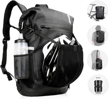 Multifunktionale Fahrradtasche wasserdicht 22-25L Schwarz
