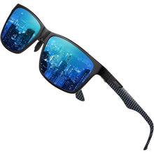 Polarisierte Sonnenbrille Rechteck Metallrahmen Kohlefaser