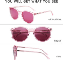 DUCO Retro Polarisierte Damen Sonnenbrille UV400 Vintage
