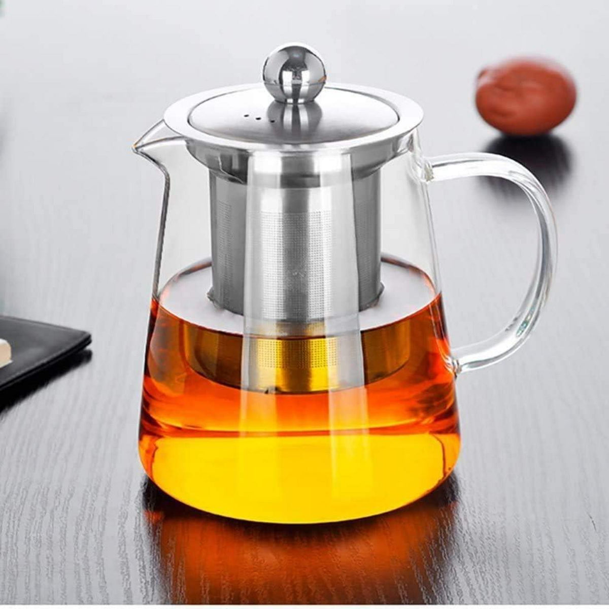 Kreative Teekanne mit Edelstahlfilter für Tee und Kaffee