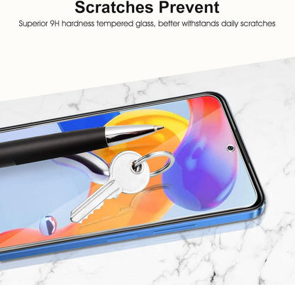 Schutzglas und Kameraschutz für Xiaomi Redmi Note 11 Pro - 4er Set