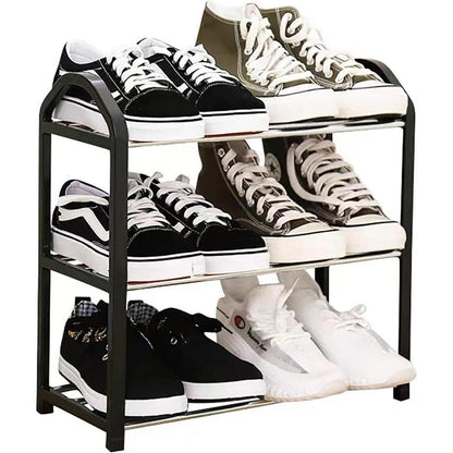 Kleines Schuhregal 3 Ebenen Schuhaufbewahrung Organizer