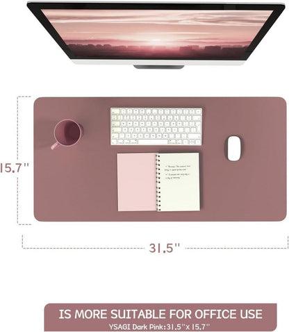 Schreibtischunterlage Mauspad Leder Wildleder Office Mousepad Büro
