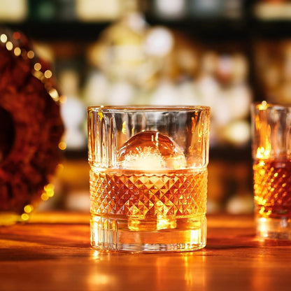 Whiskey Gläser 300ml 4er Set Whisky Rum Gin Tumbler Alkohol Männer Vatertag