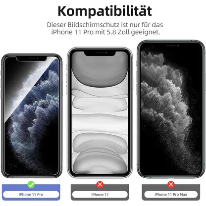Panzer Schutzglas und Kameraobjektiv Schutzglas für iPhone