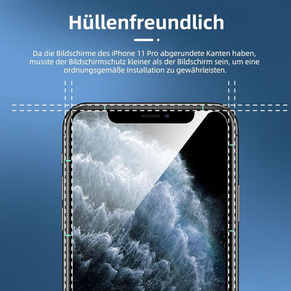 Panzer Schutzglas und Kameraobjektiv Schutzglas für iPhone