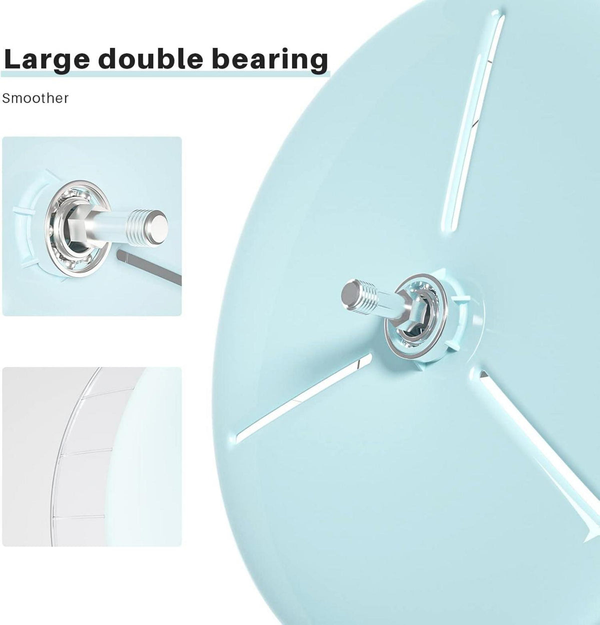 Leises 17cm Hamsterrad für syrische Zwerghamster, Rennmäuse, Mäuse - Blau