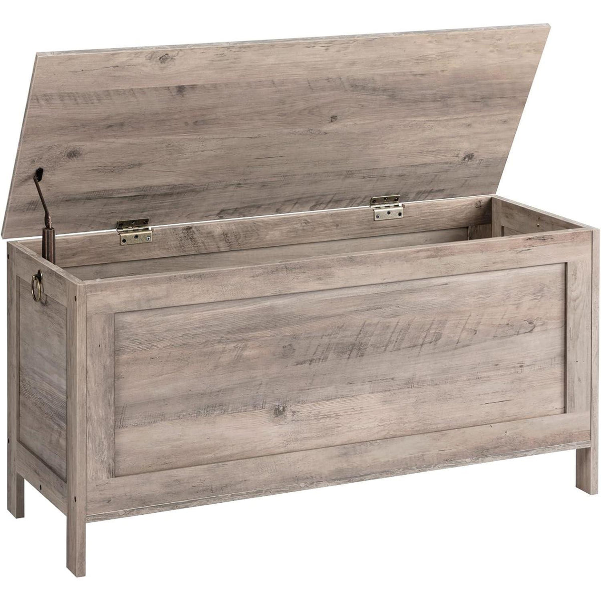 Truhe mit Stauraum, 100 cm, Greige