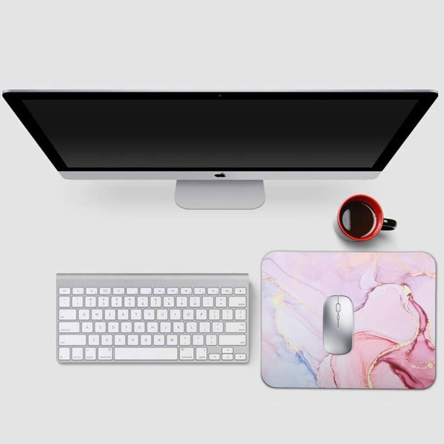 Mauspad Gaming Office waschbar rutschfeste Naturkautschukbasis 24x20