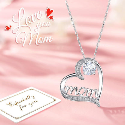 Muttertag Geschenk Ewige Rose mit Halskette in Geschenkbox