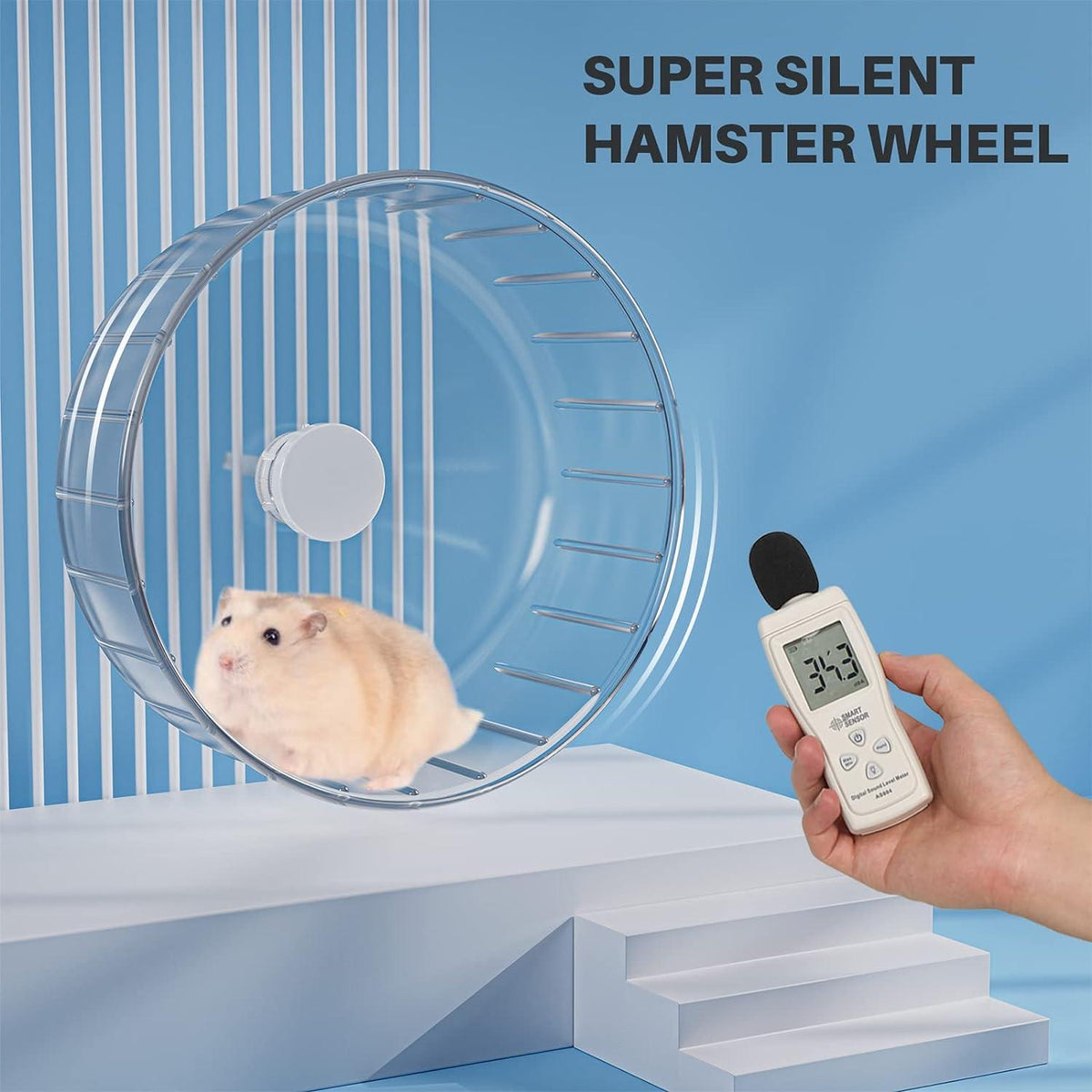 Hamsterrad 18cm Transparent leise Laufrad Hamster Spielzeug