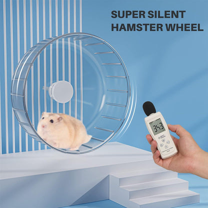 Hamsterrad 18cm Transparent leise Laufrad Hamster Spielzeug