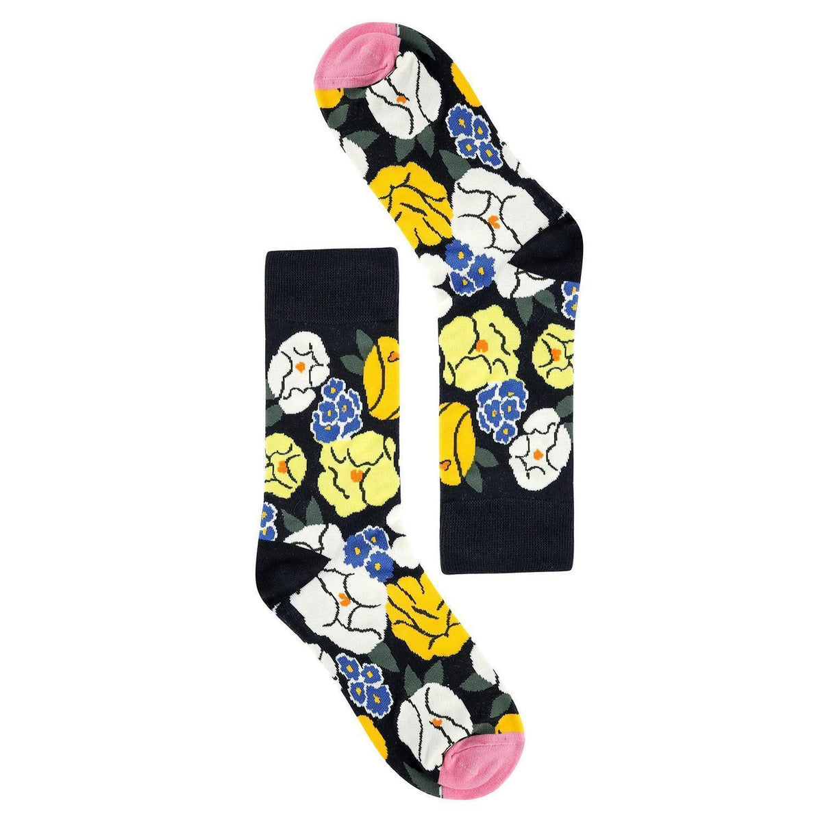 Bunte Baumwollsocken Damen 12 Paar mit Tiermotiv