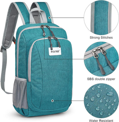 10L Outdoor Mini Daypack Wanderrucksack Blau Grün für Erwachsene