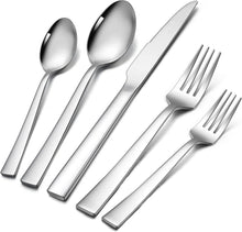 Edelstahl Besteckset 20-teilig für 4 Personen Silber Poliert