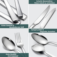 Herogo 20-teilig Edelstahl Besteckset für 4 Personen, Silber